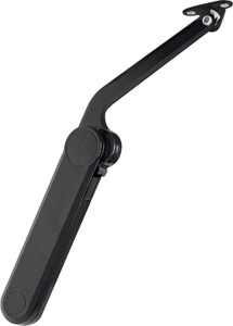 Maxi lid stay set, model C, black, 37mm edge distance, euro screws