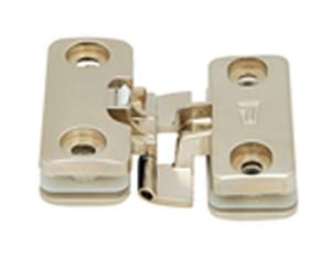 Aximat 300 Glass to Glass Hinge, inlay, zinc, nickel plated Aximat 300 Glass to Glass Hinge, inlay, zinc, nickel plated