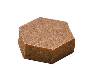 Door Stop, brown, hex, W=10, H=3.2mm, (216 per sheet)