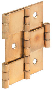 Paravent Hinge, brass, polished, 20 x 60mm