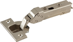 Grass Tiomos Hinge, 110 degree opening, 30 degree angle corner, soft-close, screw, steel, nickel-plated Grass Tiomos Hinge, 110 degree opening, 30 degree angle corner, soft-close, screw, steel, nickel-plated