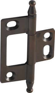 Elite Decorative Butt Hinge, non-mortised, with minaret finial, brass, 50x37mm, oil-rubbed bronzed Elite Decorative Butt Hinge, non-mortised, with minaret finial, brass, 50x37mm, oil-rubbed bronzed