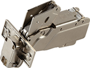 Grass Tiomos Hinge, 160 degree opening, full overlay, soft-close, screw, steel, nickel-plated, 19mm Grass Tiomos Hinge, 160 degree opening, full overlay, soft-close, screw, steel, nickel-plated, 19mm