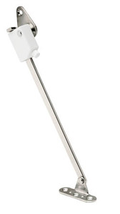 Dorana Stop, steel, nickel plated, plastic, white, left hand, 280mm