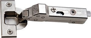 Grass Tiomos Hinge, 110 degree opening, 45 degree angle corner, self-close, dowel, steel, nickel-plated Grass Tiomos Hinge, 110 degree opening, 45 degree angle corner, self-close, dowel, steel, nickel-plated