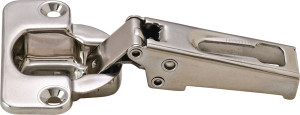 S-Series 100, stainless steel, full overlay, self closing, Mod 16 with Screws S-Series 100, stainless steel, full overlay, self closing, Mod 16 with Screws