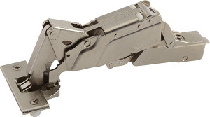Grass Tiomos Hinge, 160 degree opening, full overlay, self-close, dowel, steel, nickel-plated, 19mm Grass Tiomos Hinge, 160 degree opening, full overlay, self-close, dowel, steel, nickel-plated, 19mm