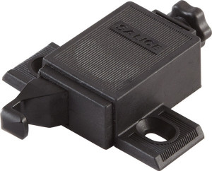 Salice DP4SN3 Push Latch, plastic, black, adjustable latch/adapter Salice DP4SN3 Push Latch, plastic, black, adjustable latch/adapter