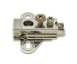 S-Series Mounting Plate, stainless steel, Mod 2, vertical adjustment with screws