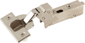 Grass Tiomos Hinge, 110 degree opening, inset, self-close, dowel, steel, nickel-plated Grass Tiomos Hinge, 110 degree opening, inset, self-close, dowel, steel, nickel-plated