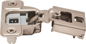Salice CUR37D9 Silentia Hinge, steel, nickel plated, 106 degree, 1/2" overlay, face frame, dowel Salice CUR37D9 Silentia Hinge, steel, nickel plated, 106 degree, 1/2" overlay, face frame, dowel