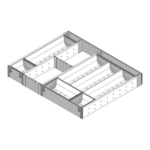 Orga-Line 5-Tier Special Application, For 21" Tandem Drawer, 18-3/4" To 19-1/2" Wide, Stainless Steel Orga-Line 5-Tier Special Application, For 21" Tandem Drawer, 18-3/4" To 19-1/2" Wide, Stainless Steel