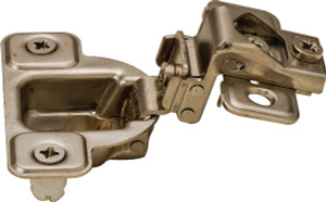 Salice CSR3D99NR Hinge, steel, nickel plated, 106degree, 1 7/16", face frame, self closing, with dowel, 3 cam Salice CSR3D99NR Hinge, steel, nickel plated, 106degree, 1 7/16", face frame, self closing, with dowel, 3 cam