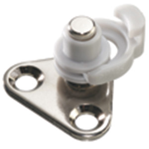 Door Fixing Bracket, nickel plated, for narrow aluminum frames Door Fixing Bracket, nickel plated, for narrow aluminum frames