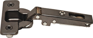 Salice C2R6G66 Hinge, 110 degree, half overlay, self closing, with dowel, steel, midnight titanium, Mod 8 Salice C2R6G66 Hinge, 110 degree, half overlay, self closing, with dowel, steel, midnight titanium, Mod 8