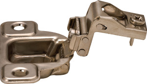 Salice CSP3B99N Hinge, steel, nickel plated, 106degree, 1 5/16", face frame, self closing, screw-on, 2 cam Salice CSP3B99N Hinge, steel, nickel plated, 106degree, 1 5/16", face frame, self closing, screw-on, 2 cam