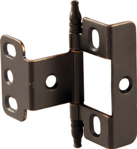 Full Wrap Non-Mortise Decorative Butt Hinge, with minaret finial, for inset doors, steel, copper bronze finish Full Wrap Non-Mortise Decorative Butt Hinge, with minaret finial, for inset doors, steel, copper bronze finish