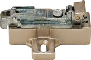 Salice BAV3EC9F Clip Mounting Plate, zinc, nickel-plated, for woodscrews, 12mm, Mod 14 Salice BAV3EC9F Clip Mounting Plate, zinc, nickel-plated, for woodscrews, 12mm, Mod 14