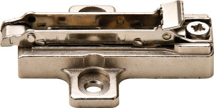 Salice BAR3R69 Clip Mounting Plate, steel, nickel-plated, for woodscrews, 6mm Mod 8 Salice BAR3R69 Clip Mounting Plate, steel, nickel-plated, for woodscrews, 6mm Mod 8