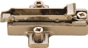 Salice BARGR09/16 Clip Mounting Plate, steel, nickel-plated, with pre-installed 11mm euroscrews, 0mm Mod 2 Salice BARGR09/16 Clip Mounting Plate, steel, nickel-plated, with pre-installed 11mm euroscrews, 0mm Mod 2