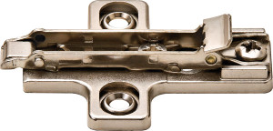 Salice BAR3R09 Clip Mounting Plate, steel, nickel-plated, for woodscrews, 0mm Mod 2 Salice BAR3R09 Clip Mounting Plate, steel, nickel-plated, for woodscrews, 0mm Mod 2