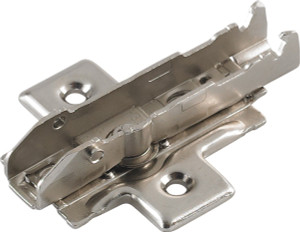 Grass Tiomos Wing Baseplate, 4-point fixing, woodscrew, steel, nickel-plated, 3.5mm Grass Tiomos Wing Baseplate, 4-point fixing, woodscrew, steel, nickel-plated, 3.5mm