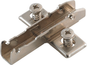 Grass Tiomos Wing Baseplate, 3-point fixing, 13.5mm euroscrew, steel, nickel-plated, 3.5mm Grass Tiomos Wing Baseplate, 3-point fixing, 13.5mm euroscrew, steel, nickel-plated, 3.5mm