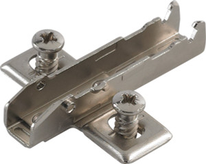 Grass Tiomos Wing Baseplate, 3-point fixing, 13.5mm euroscrew, steel, nickel-plated, 3mm Grass Tiomos Wing Baseplate, 3-point fixing, 13.5mm euroscrew, steel, nickel-plated, 3mm