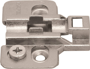 Clip Mounting Plate, cam adjustable, for woodscrews, steel, nickel-plated, Mod 4 Clip Mounting Plate, cam adjustable, for woodscrews, steel, nickel-plated, Mod 4