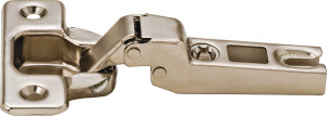 A-Series Hinge, 110 degree, full overlay, self-closing, steel, nickel-plated, Mod 13 A-Series Hinge, 110 degree, full overlay, self-closing, steel, nickel-plated, Mod 13