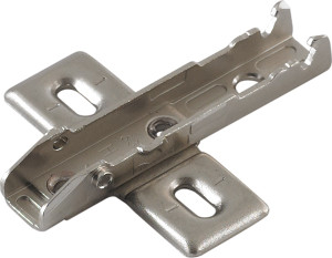 Grass Tiomos Wing Baseplate, 3-point fixing, woodscrew, steel, nickel-plated, 0mm Grass Tiomos Wing Baseplate, 3-point fixing, woodscrew, steel, nickel-plated, 0mm