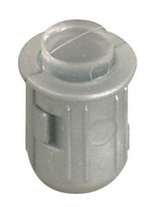 Door Stop, plastic, silver / transparent