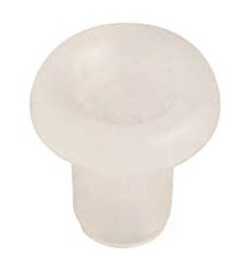 Door Stop, plastic, clear, 5mm 8.5x9x1.9mm