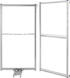 Chef's Pantry Set, steel, silver 21" x 45", left (set includes mounting hardware)