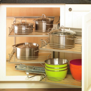 Magic Corner I, steel, silver, left hand, 40-47"