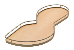 LeMans II Set, Arena, left, champagne / maple, adjustable post, 25kg per tray (set includes: 2-60'er trays and post)