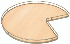 3/4 Round Shelf Set, with pre-mounted bearing, Arena, steel, champagne / maple, 32" (1 set = 2 trays) 3/4 Round Shelf Set, with pre-mounted bearing, Arena, steel, champagne / maple, 32" (1 set = 2 trays)