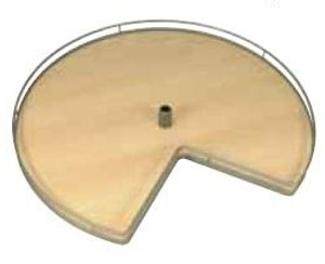 3/4 Round Shelf Set, for post, Arena, steel, chrome / maple, 32" (1 set = 2 trays) 3/4 Round Shelf Set, for post, Arena, steel, chrome / maple, 32" (1 set = 2 trays)