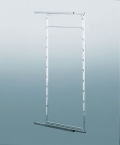 Pantry Frame with Runner, steel, silver, 1160-1495mm