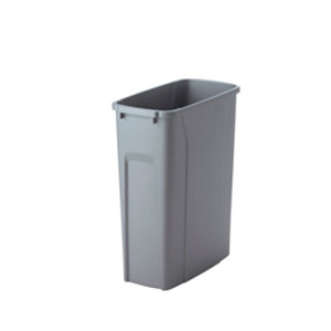 KV USC18-2-50PT Trash Can, double, bottom mounted, 50 quart, steel, frosted nickel KV USC18-2-50PT Trash Can, double, bottom mounted, 50 quart, steel, frosted nickel