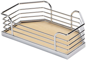Door Tray Set, for Tandem Chef's Pantry, chrome / maple, 17 1/8" x 6 3/4" x 3 1/2" (1 set= 2 trays) Door Tray Set, for Tandem Chef's Pantry, chrome / maple, 17 1/8" x 6 3/4" x 3 1/2" (1 set= 2 trays)