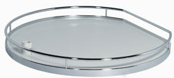Tray Arena D, chrome / maple, diameter 500mm