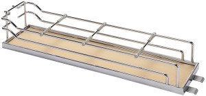 Tray Set, Arena, steel, chrome / maple, center mount, 4" x 19 3/4" x 4 1/8" (1 set = 2 trays) Tray Set, Arena, steel, chrome / maple, center mount, 4" x 19 3/4" x 4 1/8" (1 set = 2 trays)