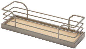 Tray Set, Arena, steel, champagne / maple, 3" x 9 7/8" x 2 3/4" (1 set = 2 trays) Tray Set, Arena, steel, champagne / maple, 3" x 9 7/8" x 2 3/4" (1 set = 2 trays)