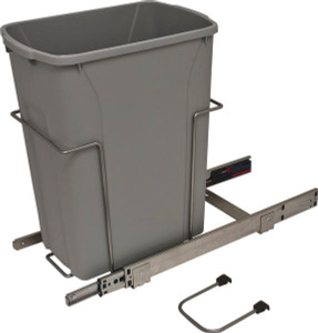 KV SCB10-1-35PT Trash Can, single, bottom mounted, 35 quart, soft close, steel, frosted nickel KV SCB10-1-35PT Trash Can, single, bottom mounted, 35 quart, soft close, steel, frosted nickel