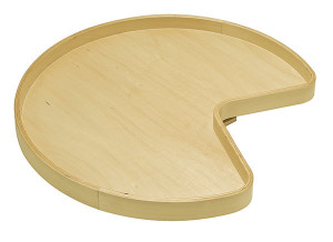 Revolving Kidney Tray, maple, 32" diameter x 3"