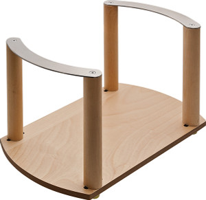 Fineline Plate Holder, birch, with stainless steel handle, 340 x 180 x 180mm Fineline Plate Holder, birch, with stainless steel handle, 340 x 180 x 180mm