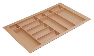 Cutlery Tray, plastic, maple, w800-900 x d490-540mm