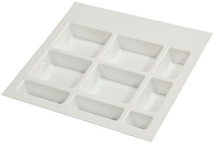 Drawer Insert, plastic, white, 555 x 500 x 28mm