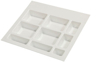 Drawer Insert, plastic, white, 555 x 500 x 57mm